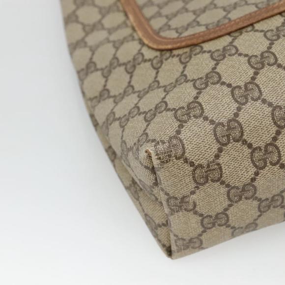 GUCCI GG Supreme Web Sherry Line Bag PVC Beige Green Red 40 02 003 Auth ki5541 - Picture 14 of 16